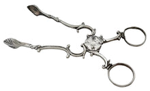 Mid 18th Century Pair of Irish Silver Tea Tongs.