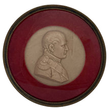 Napoleon Bonaparte Wax Portrait Profile Roundel.