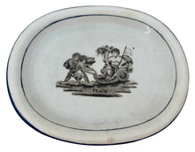 The Treaty of Paris and Peace of 1814, Pearlware Teapot Stand. Staffordshire, circa 1814.
