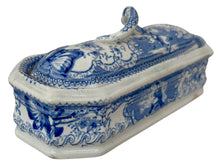 Napoleon Bonaparte Pearlware Razor Box, William Smith & Co. Circa 1840.