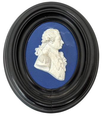 Admiral John Jervis, 1st Earl of St Vincent, 19th Century Wedgwood Portrait Medallion.