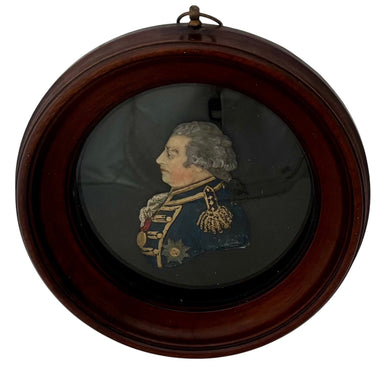 Admiral Adam Duncan, 1st Viscount Duncan, Wax Relief Portrait Profile Roundel.
