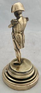 Napoleon Bonaparte Brass Standing Figure.