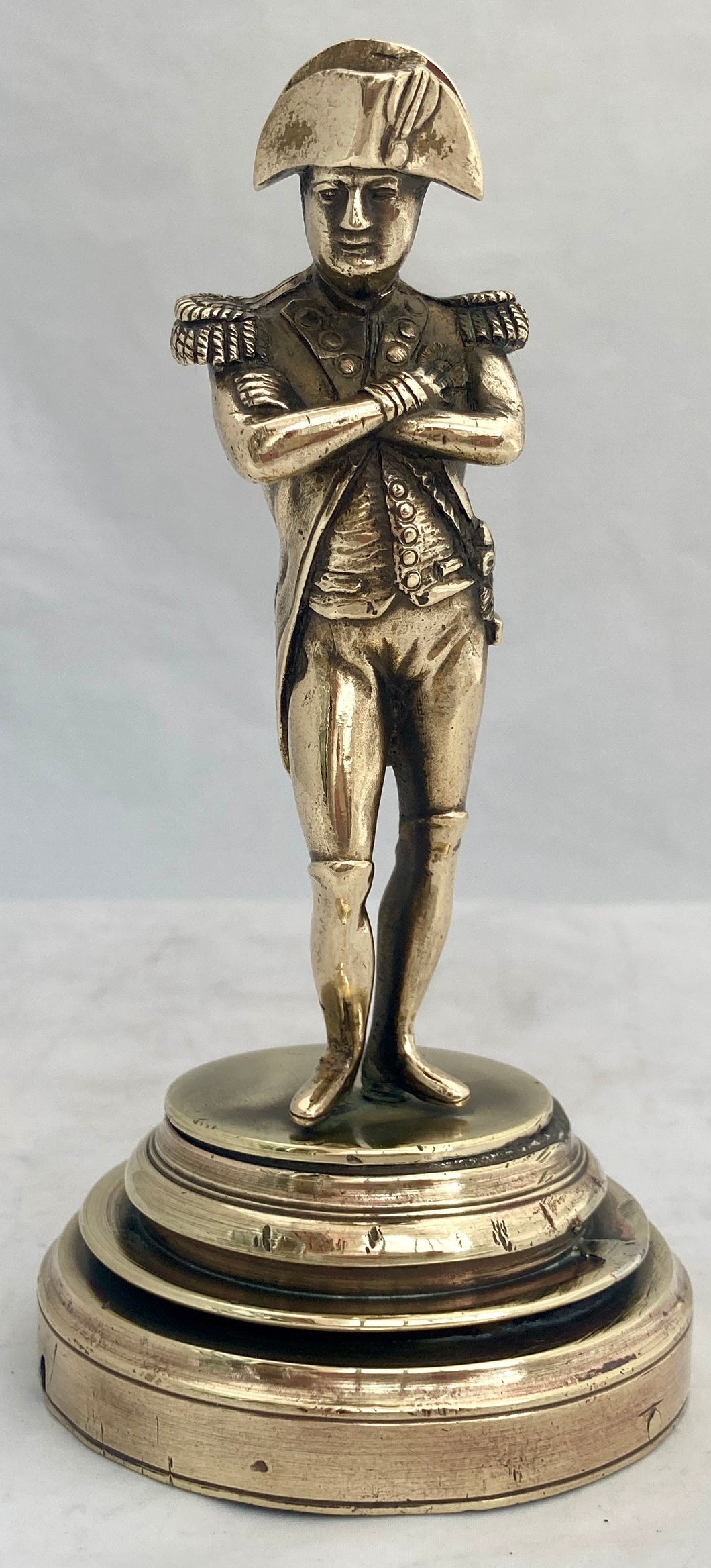 Napoleon Bonaparte Brass Standing Figure.