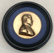 Napoleon Bonaparte, Gilt Metal Portrait Profile Bust Roundel.