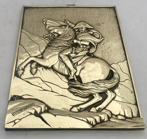Napoleon Bonaparte Passe Le Grand Saint-Bernard: Relief Plaque, After Jacques-Louis David.