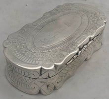 Victorian Silver Plated Table Snuff Box 'Rosherville Hotel'.