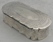 Victorian Silver Plated Table Snuff Box 'Rosherville Hotel'.