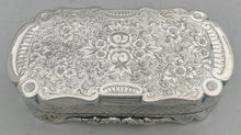 Victorian Silver Plated Table Snuff Box 'Rosherville Hotel'.