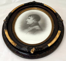 Napoleon Bonaparte Hand Tinted Ceramic Portrait Profile, 19th Century.