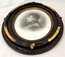 Napoleon Bonaparte Hand Tinted Ceramic Portrait Profile, 19th Century.