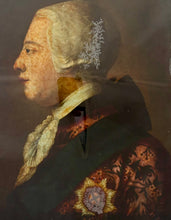 George III Reverse Glass Mezzotint Portrait. After Meyer & Purcell, circa 1760 - 1765.