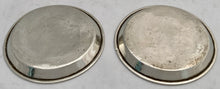 Queen Victoria Diamond Jubilee Pair of Silver Plated Pin Dishes.