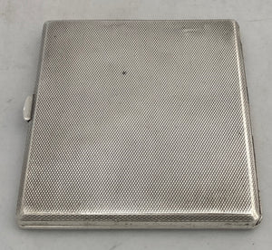 3rd Cavalry Regiment British Indian Army Silver & Enamel Cigarette Case. Birmingham 1934 Goldsmiths & Silversmiths. 4.5 troy ounces.