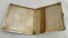 3rd Cavalry Regiment British Indian Army Silver & Enamel Cigarette Case. Birmingham 1934 Goldsmiths & Silversmiths. 4.5 troy ounces.