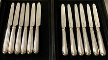 Georgian, George III, Crested Silver Dessert Knives & Forks for Twelve. London 1799 & 1801 Moses Brent.