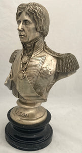 Vice-Admiral Viscount Nelson Metal Bust, After Fredericks.