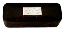 'Part of the ROYAL GEORGE Sunk on the 29th Augt. 1782, Recovered 1839', Snuff Box.