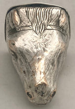 First Half 19th Century Old Sheffield Plate Horse Head Snuff Box.