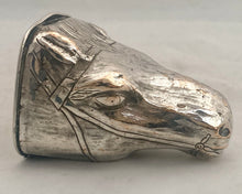 First Half 19th Century Old Sheffield Plate Horse Head Snuff Box.