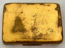 Mid 19th Century Neoclassical Gilt Metal Table Snuff Box.