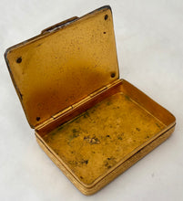 Mid 19th Century Neoclassical Gilt Metal Table Snuff Box.