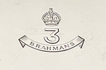 3rd Brahmans, British Indian Army, Silver Cigarette Box. London 1919 Garrard & Co. Ltd, Calcutta & London.