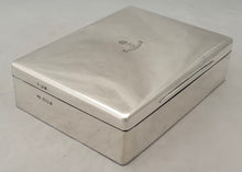 3rd Brahmans, British Indian Army, Silver Cigarette Box. London 1919 Garrard & Co. Ltd, Calcutta & London.