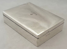 3rd Brahmans, British Indian Army, Silver Cigarette Box. London 1919 Garrard & Co. Ltd, Calcutta & London.