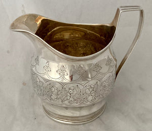 Georgian, George III, Silver Cream Jug. London 1800 Robert & David Hennell. 5.4 troy ounces.