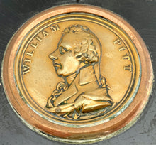 William Pitt Gilt Metal Portrait Profile Plaque, circa 1806.