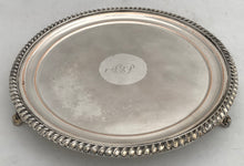 Georgian Old Sheffield Plate Waiter, circa 1810 - 1830.