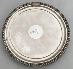 Georgian Old Sheffield Plate Waiter, circa 1810 - 1830.