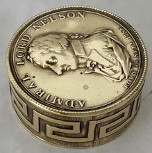 Vice Admiral Viscount Horatio Nelson Victories Snuff Box, circa 1805.