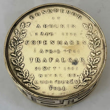 Vice Admiral Viscount Horatio Nelson Victories Snuff Box, circa 1805.