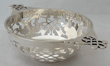 George V Pierced Silver Dish. Sheffield 1913 Martin Hall & Co. Ltd. 7.3 troy ounces.