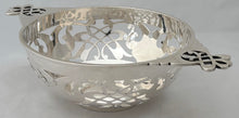 George V Pierced Silver Dish. Sheffield 1913 Martin Hall & Co. Ltd. 7.3 troy ounces.