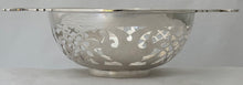 George V Pierced Silver Dish. Sheffield 1913 Martin Hall & Co. Ltd. 7.3 troy ounces.