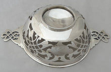 George V Pierced Silver Dish. Sheffield 1913 Martin Hall & Co. Ltd. 7.3 troy ounces.