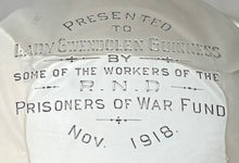 Lady Gwendolen Guinness, Countess of Iveagh, Royal Naval Division Prisoners of War Fund Silver Capstan Inkwell.