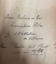 Queen Victoria in Coronation Robes, English Naive School, Watercolour on Vellum, Circa 1921, After Baxter.