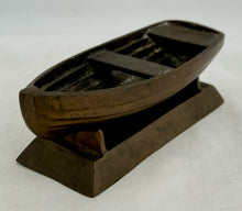 Bronzed Metalware Model of a Rowing Boat.