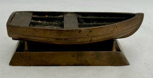 Bronzed Metalware Model of a Rowing Boat.