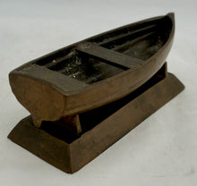 Bronzed Metalware Model of a Rowing Boat.