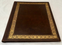 Edwardian Tooled Gilt Leather Blotting Pad Wallet. Asprey of London.