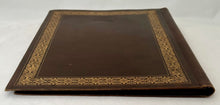 Edwardian Tooled Gilt Leather Blotting Pad Wallet. Asprey of London.