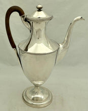 Georgian, George III, Old Sheffield Plate Shield Shaped Coffee Pot, circa 1790.