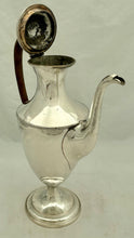 Georgian, George III, Old Sheffield Plate Shield Shaped Coffee Pot, circa 1790.