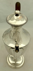 Georgian, George III, Old Sheffield Plate Shield Shaped Coffee Pot, circa 1790.