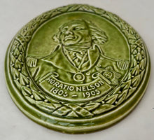 Vice Admiral Viscount Horatio Nelson Centenary Ceramic Portrait Profile Plaque.